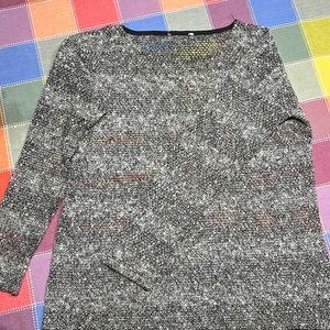 Black, white & grey “mesh”-style top.